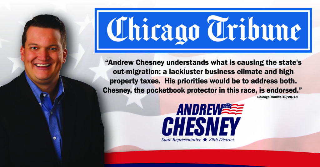 Chicago Tribune Endorses Andrew Chesney Chesney for Illinois